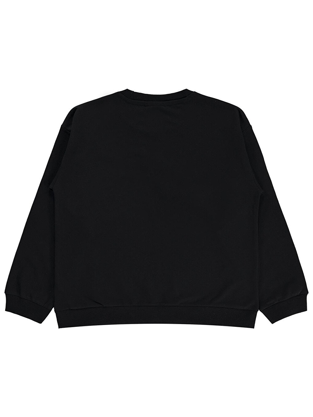 Girls Basic 6-9 Yaş Sweatshirt - Siyah-1