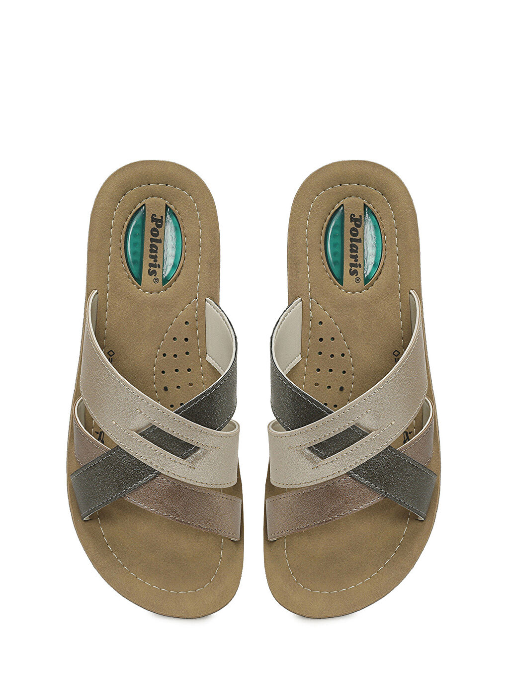 Sarı 409003.Z6FX Altın Kadın Terlik-3