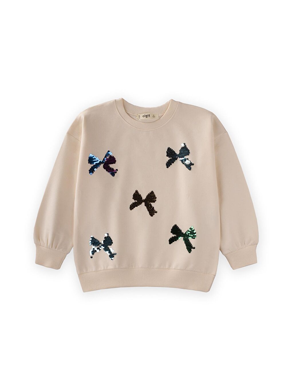 Pullu Sweatshirt 2-10 Yaş Ekru