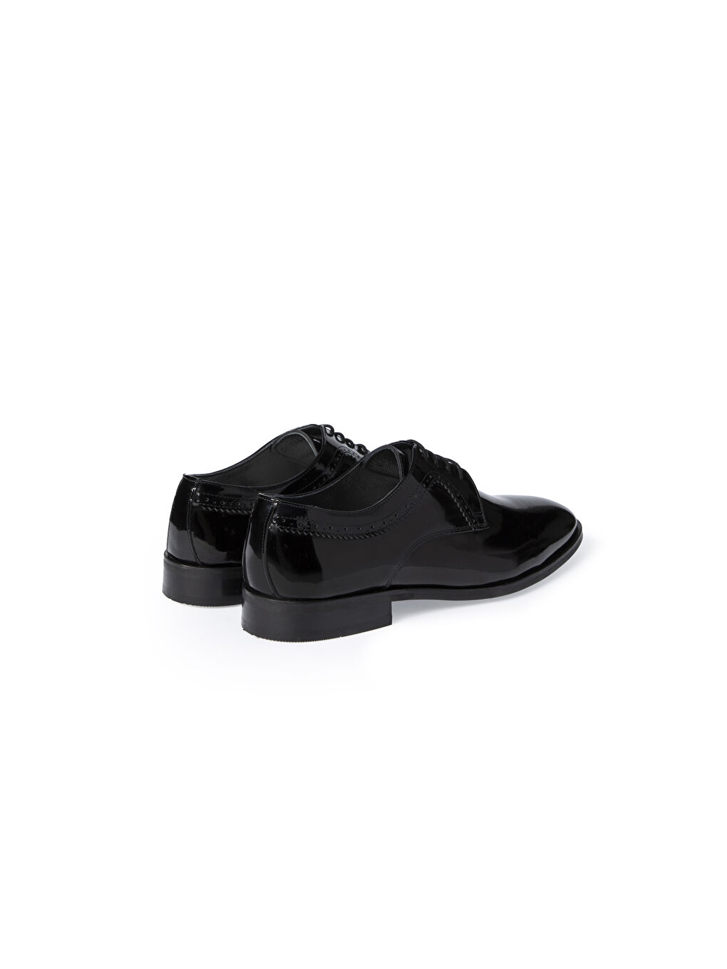 Siyah Klasik Rugan Deri Ayakkabı-1