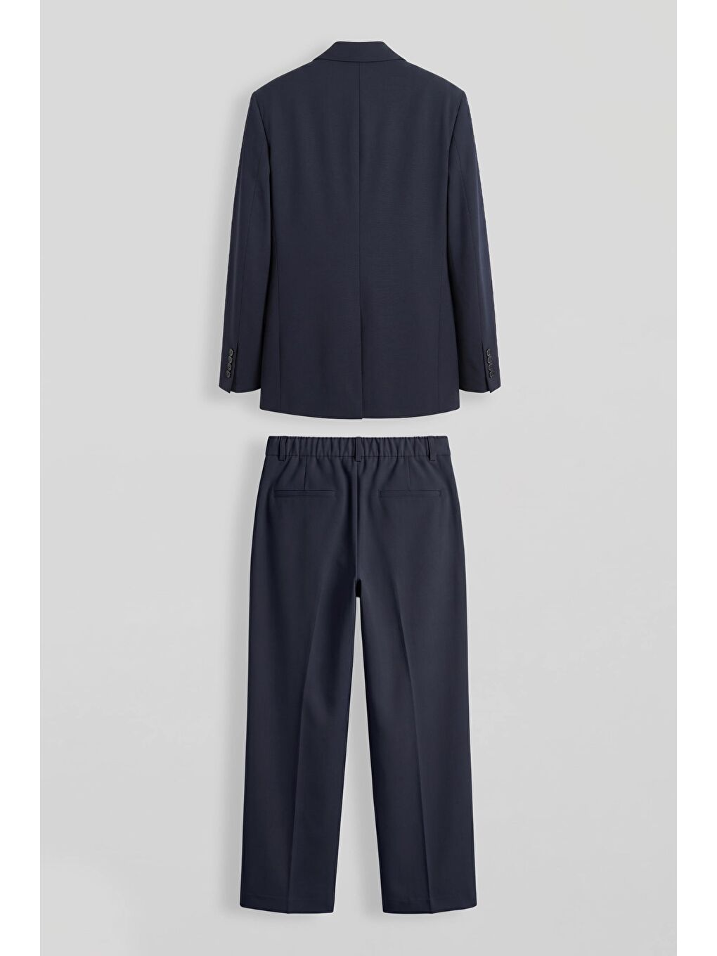 Erkek Oversize Kruvaze Modern Takım Elbise Lacivert-1