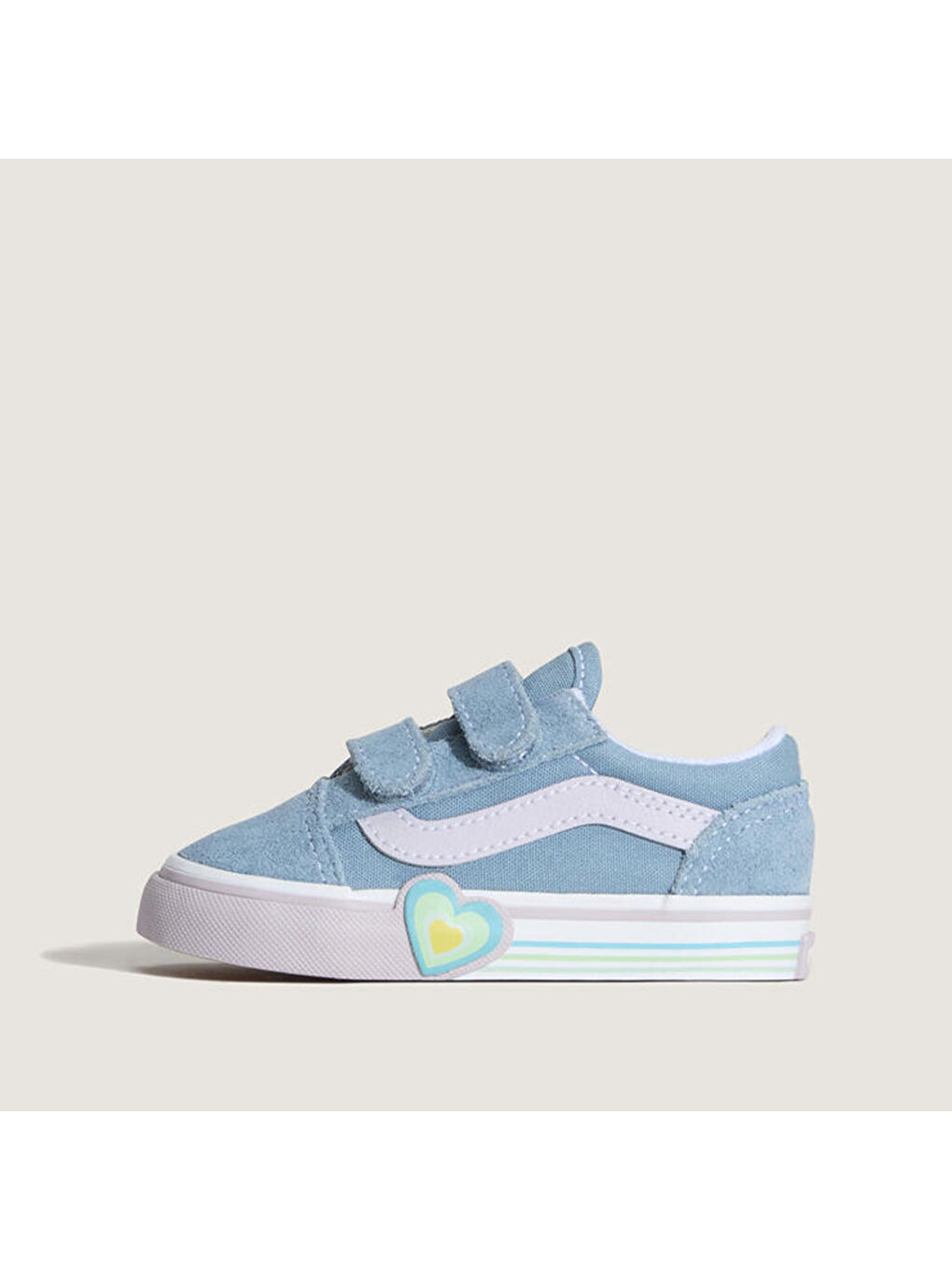 Old Skool V Heart Bebek Mavi Sneaker-1