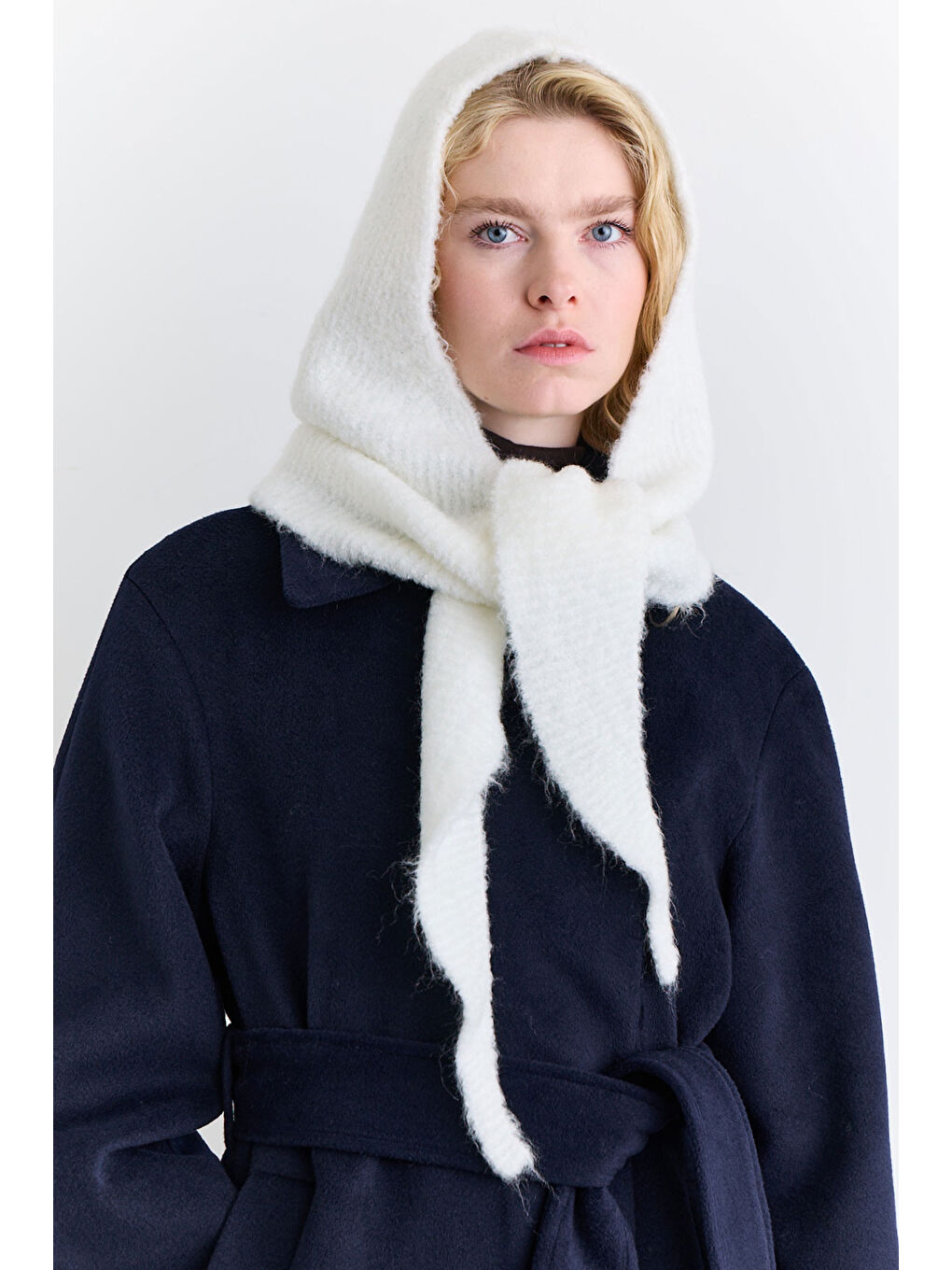 Soft Dokulu Bağlamalı Başlık Ekru