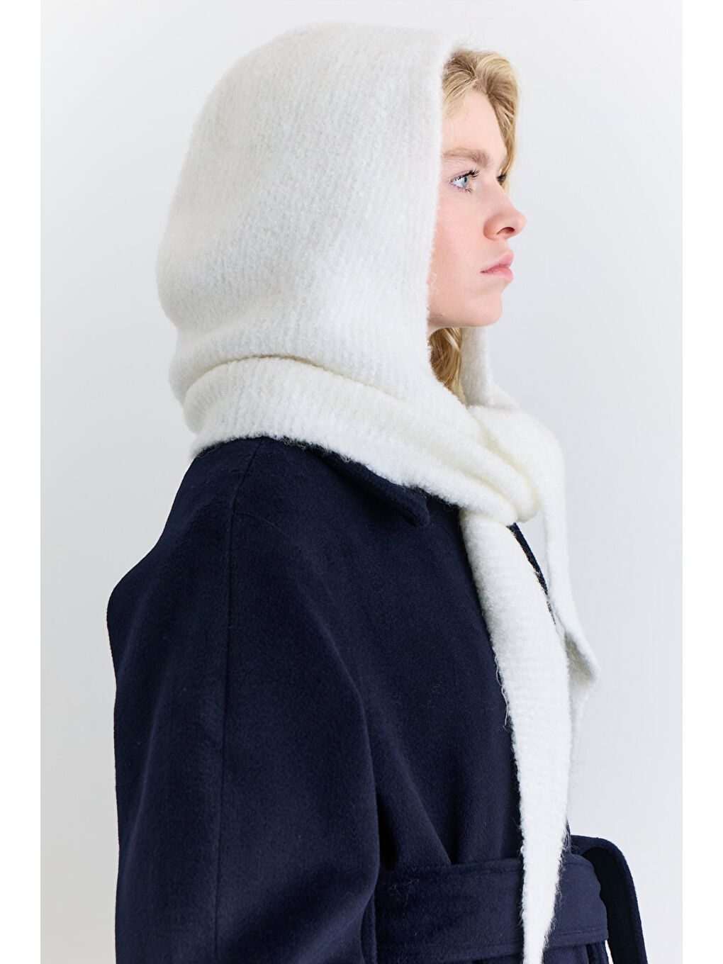 Soft Dokulu Bağlamalı Başlık Ekru-1