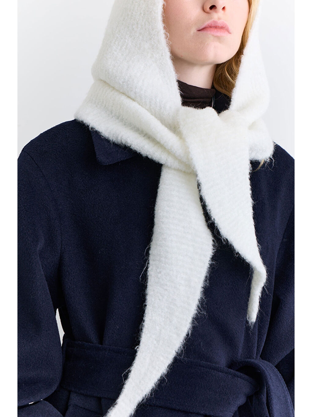 Soft Dokulu Bağlamalı Başlık Ekru-2