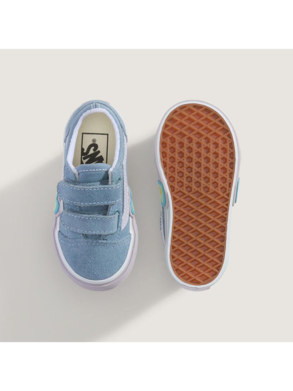 Old Skool V Heart Bebek Mavi Sneaker-3