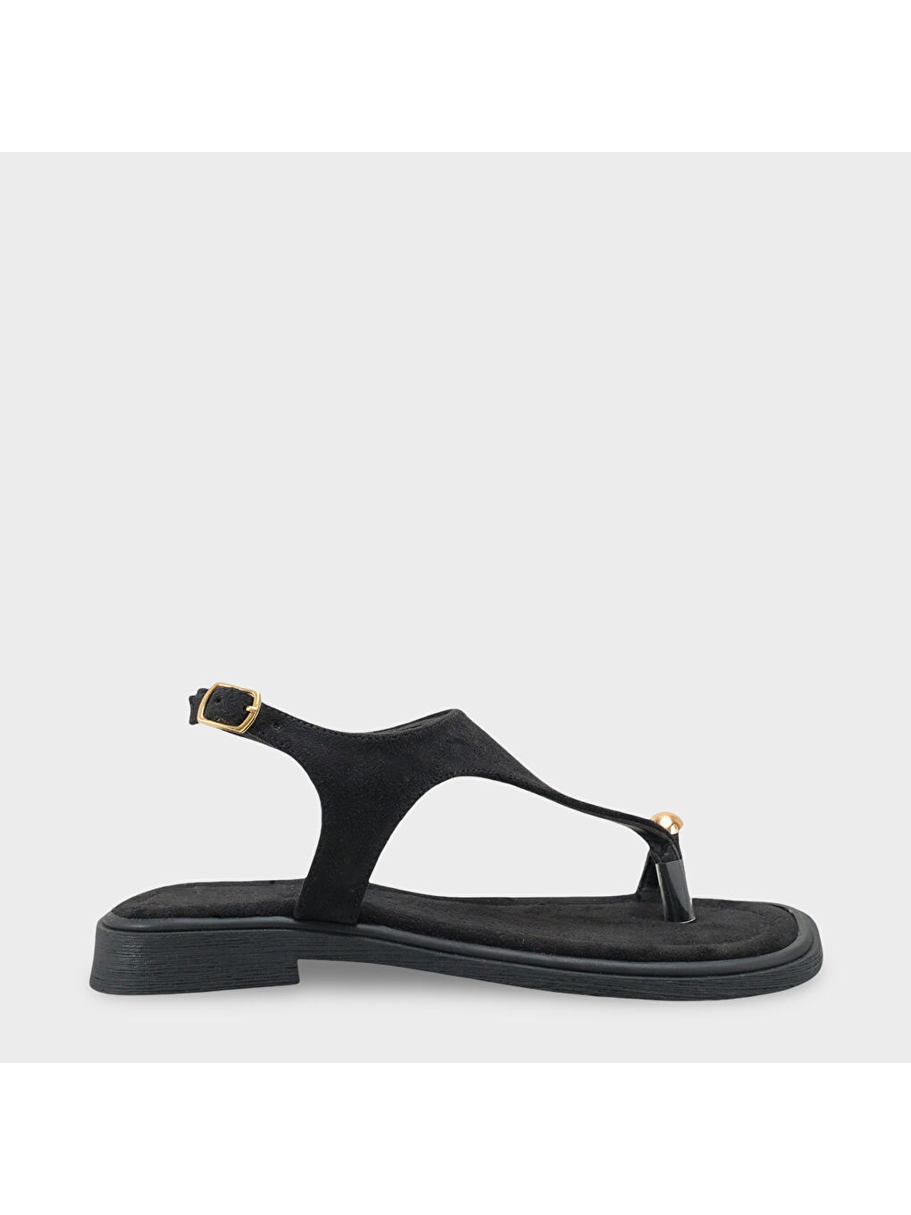 Siyah Patrice Parmak Arası Kadın Sandalet Kadın Sandalet