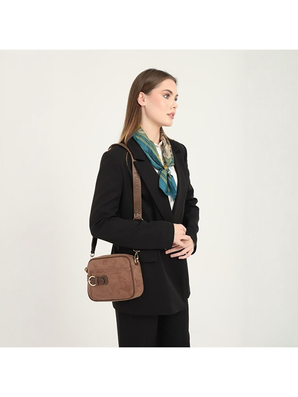 Kahverengi Kadın SP1256-M12 SILVER POLO Çapraz Çanta Kahve-Kahve-3