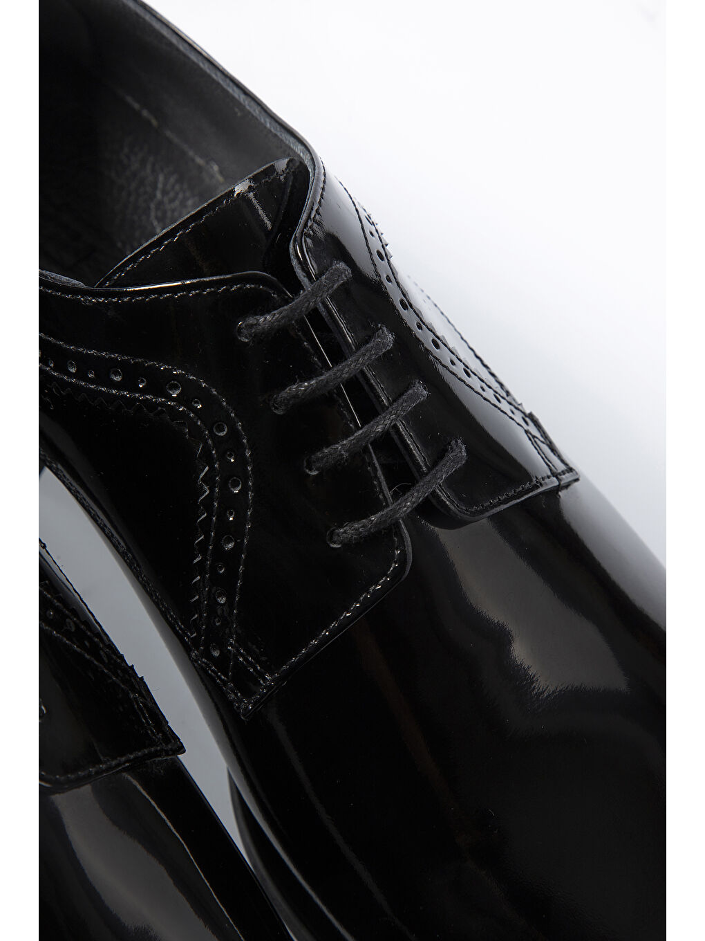 Siyah Klasik Rugan Deri Ayakkabı-5