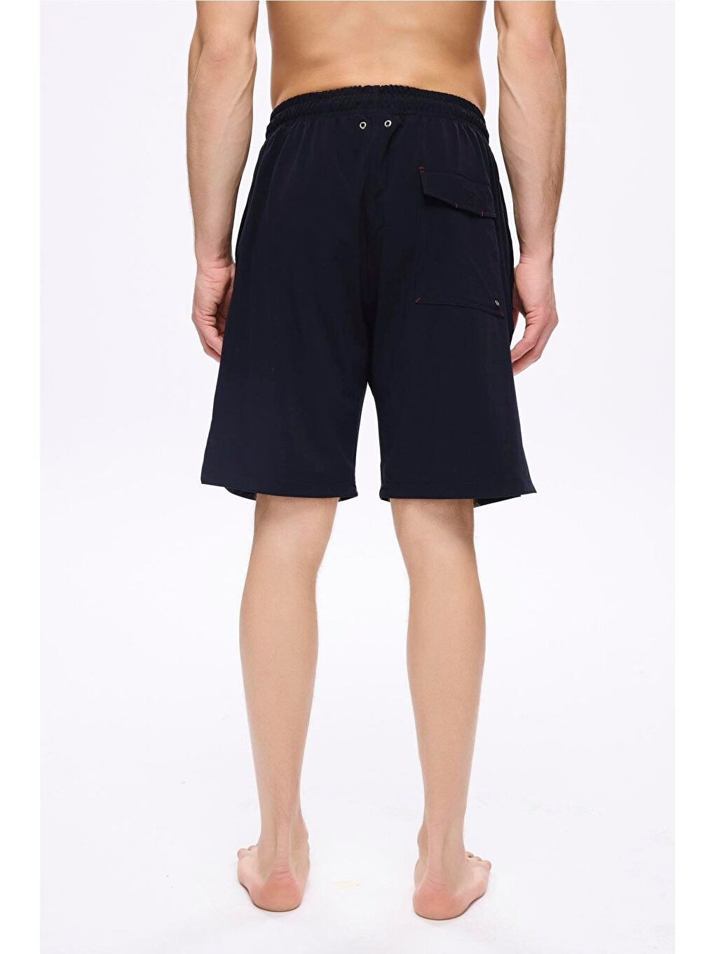 Yelken Nakışlı Lacivert Erkek Kısa Havuz Ve Deniz Şortu 5064-2