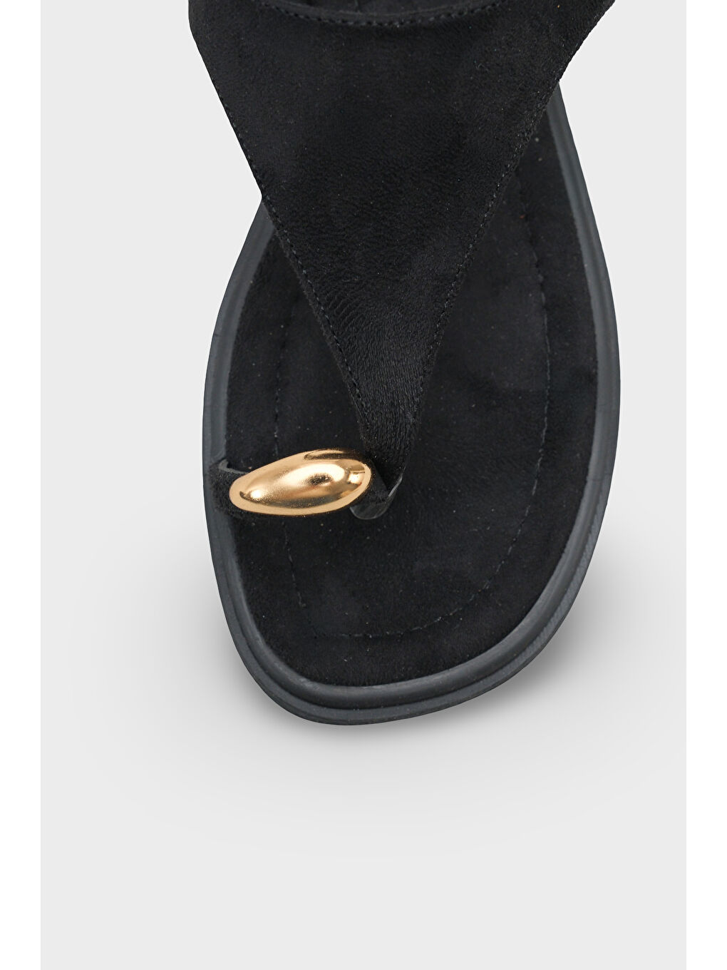 Siyah Patrice Parmak Arası Kadın Sandalet Kadın Sandalet-2