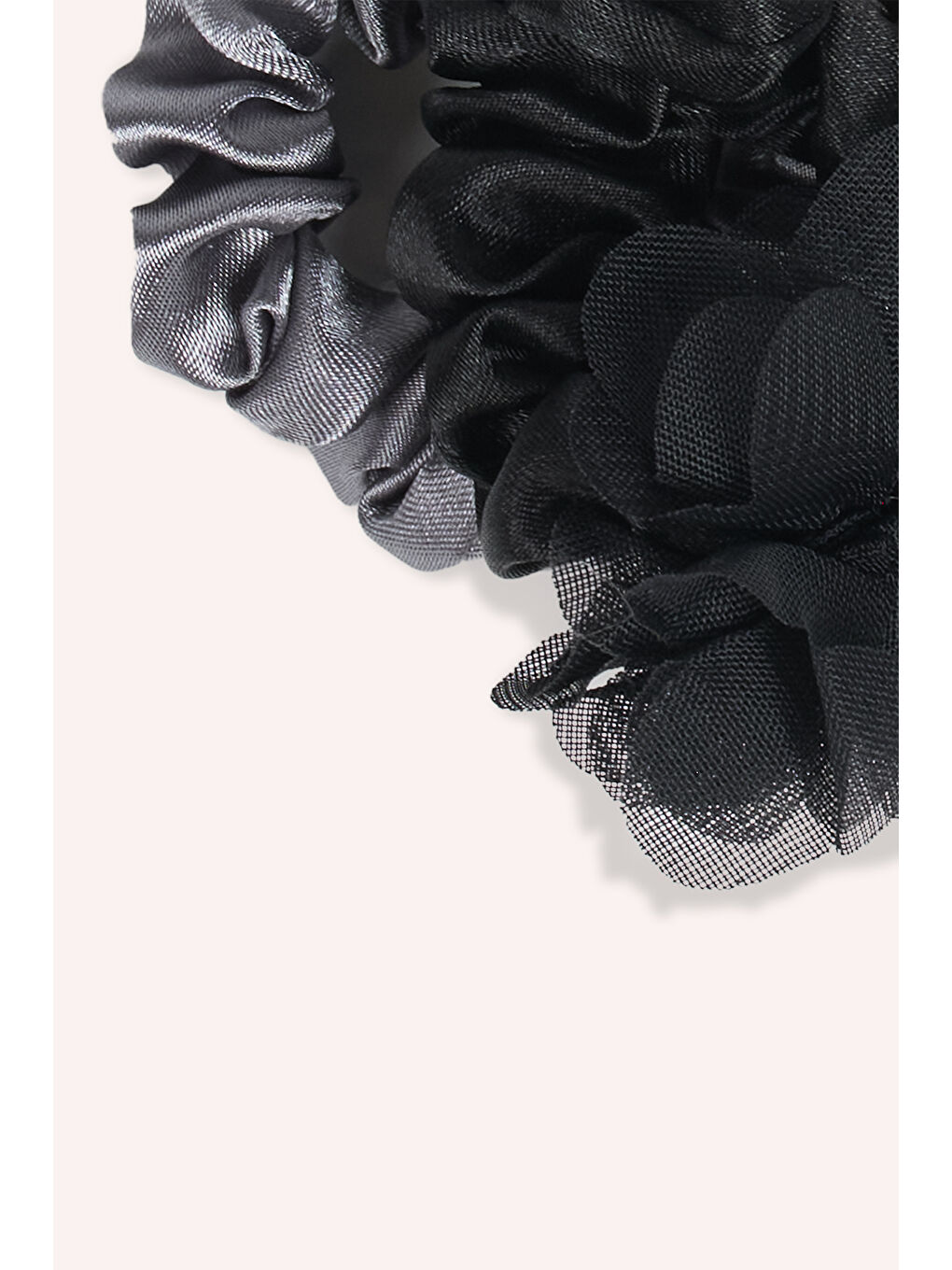 Kız Çocuk 3'lü Siyah-Gri Toka Seti-1