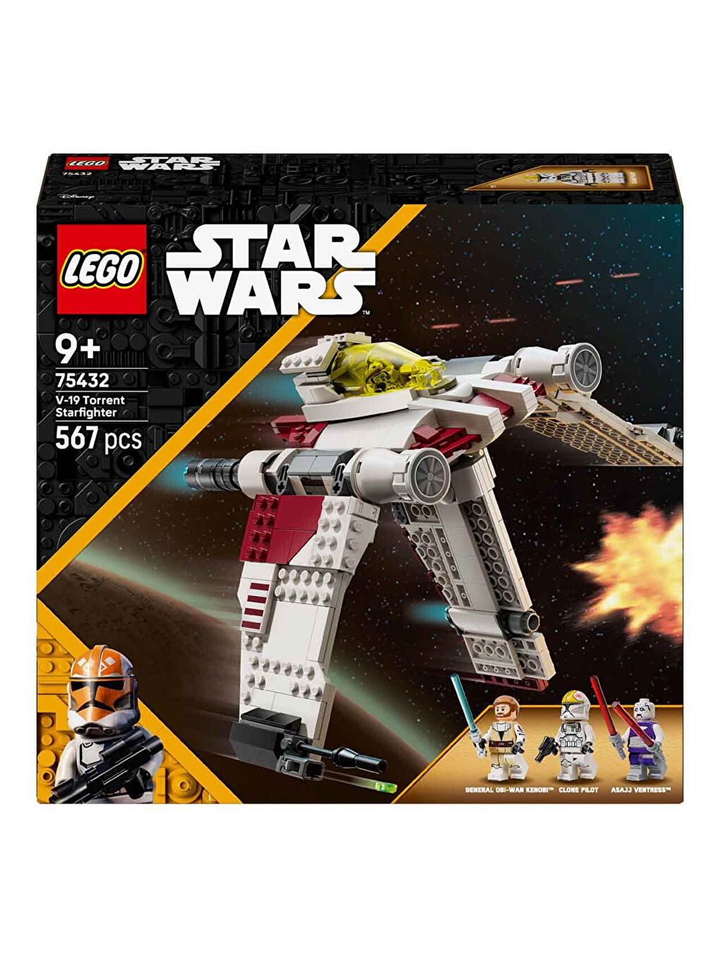 Star Wars V-19 Torrent Starfighter 75432-4