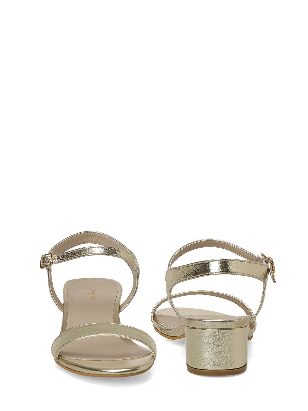 Sarı 327107.Z 6FX Altın Kadın Topuklu Sandalet-4