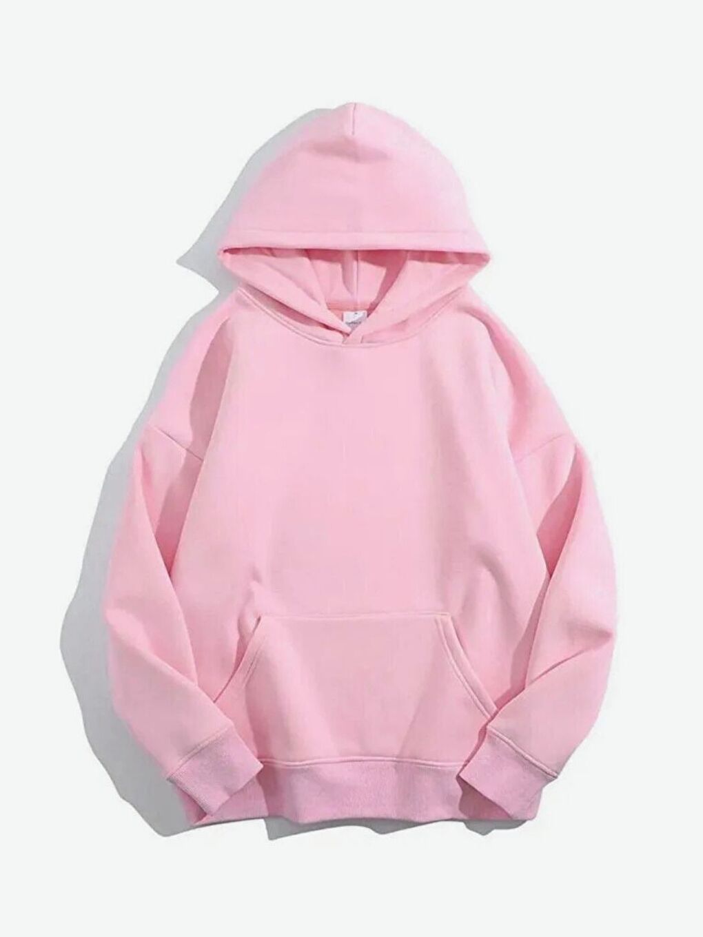 Kadın Pembe Calm Growth Baskılı Oversize Kapüşonlu Sweatshirt-1