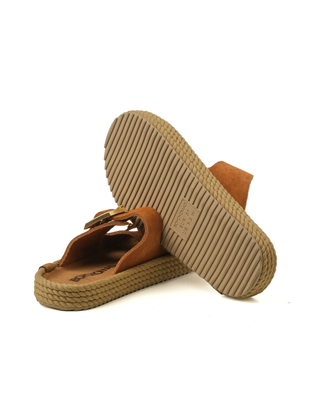 Kahverengi SYD12-00055 Sydney Kadın Terlik Rust-4