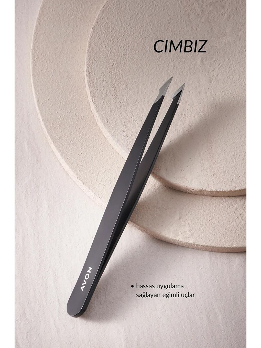 AVON Renksiz Paslanmaz Çelik Siyah Cımbız - 1