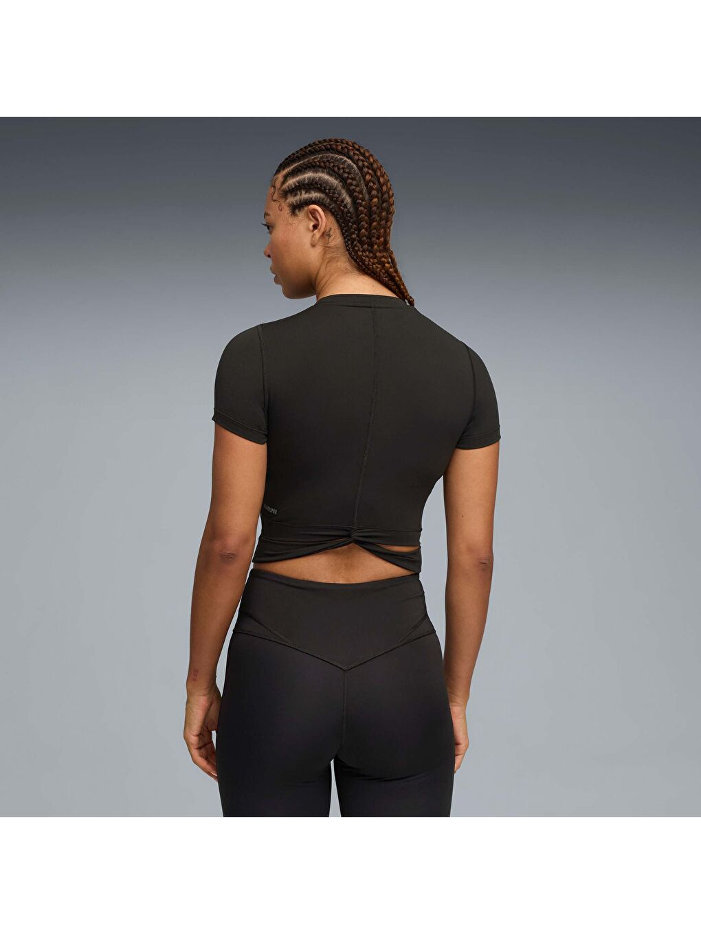 Siyah CLOUDSPUN TWIST Kadın Kısa Kollu Tişört-2