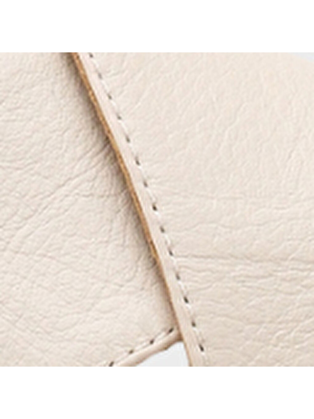 Bej Lilian Hakiki Deri Espadril Tabanlı Kadın Sandalet-6