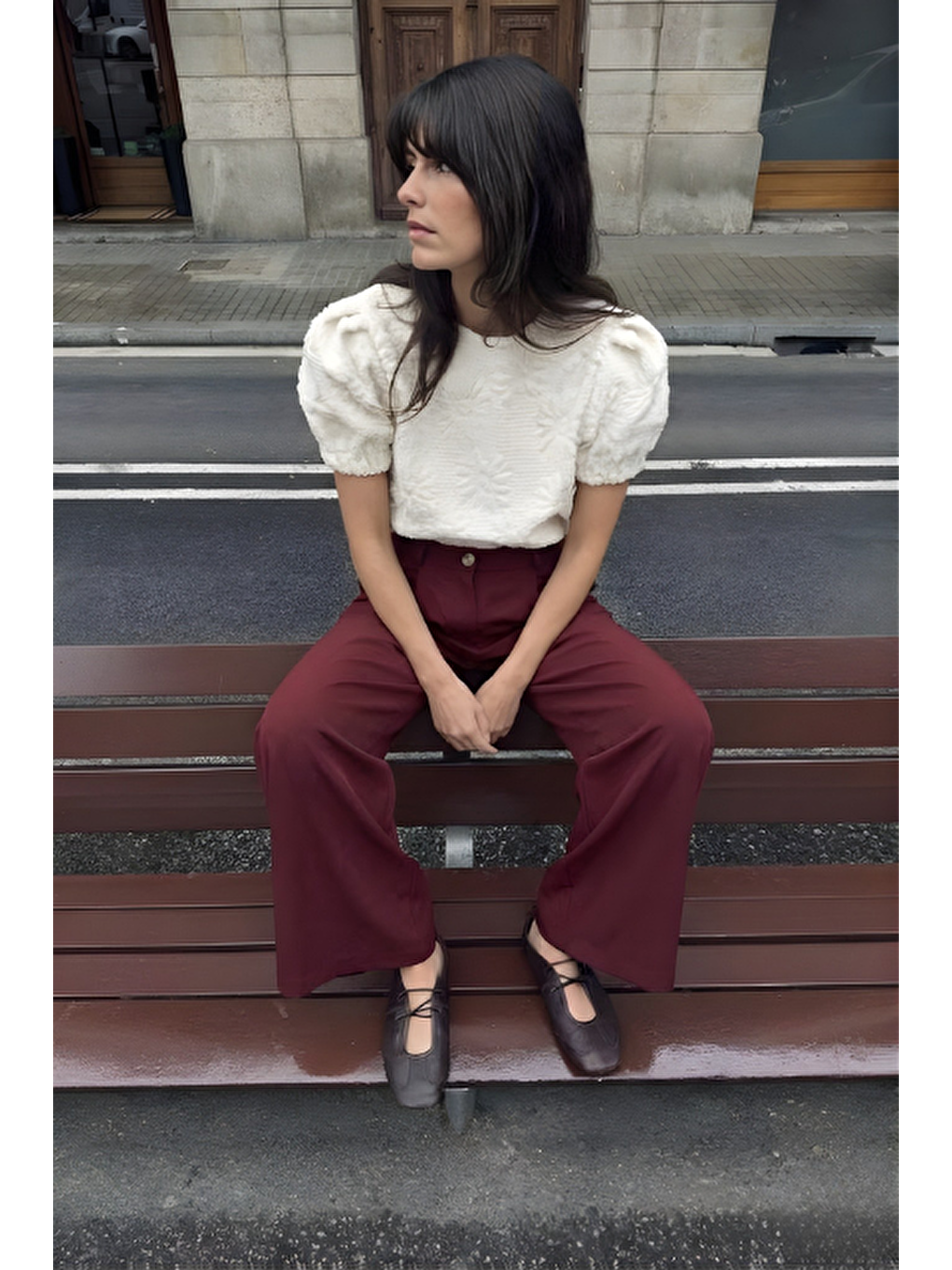 Palazzo Pantolon Bordo-1