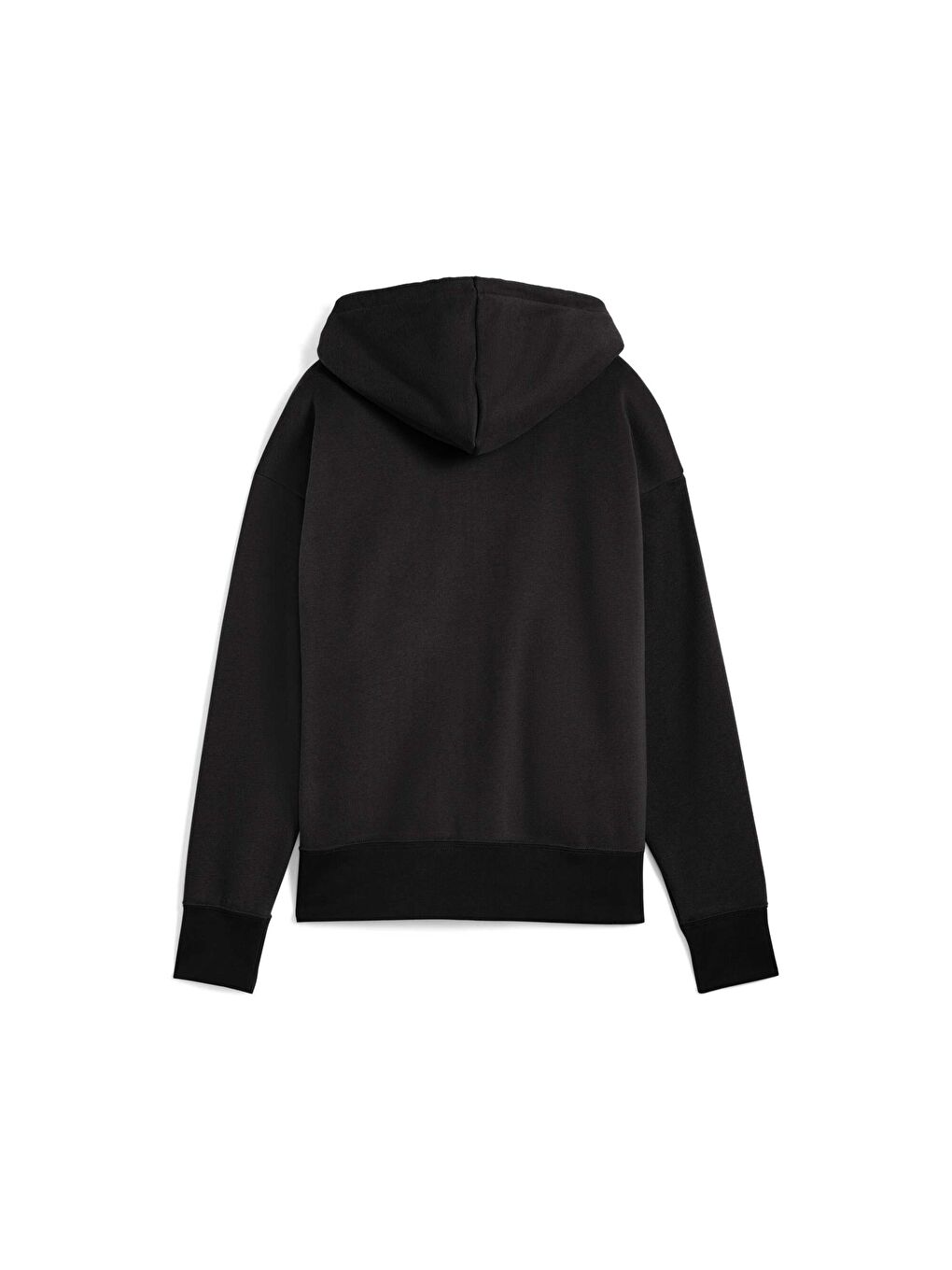 Siyah HER Kadın Geniş Kesim Kapüşonlu Ceket-3