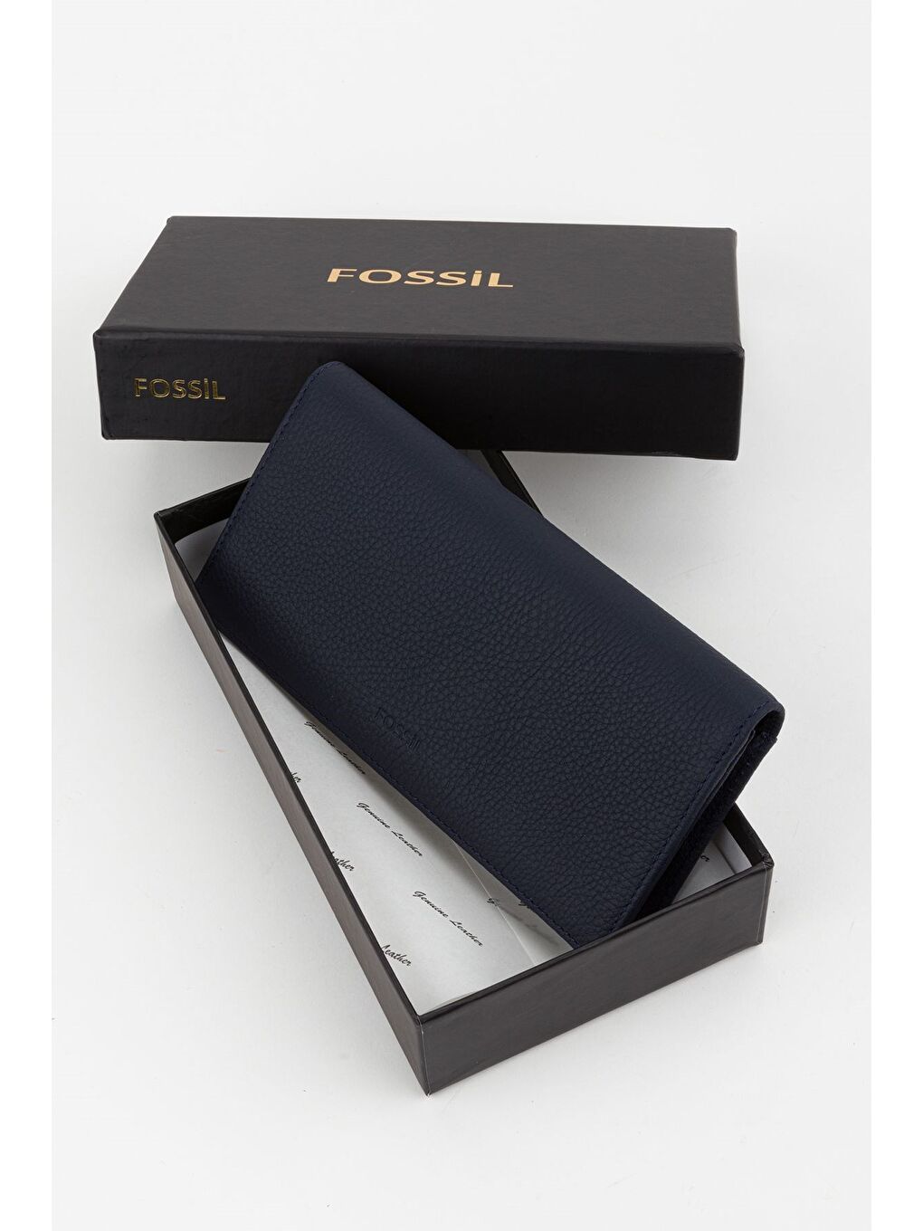 Lacivert Kutulu Hakiki Deri Ekstra Kartlıklı Crayz Haki Unisex El Portföyü Kartlık Cüzdan-3