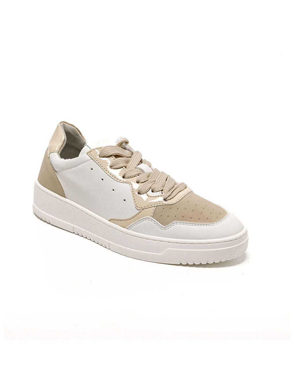 Bej Kadın Sneaker 115580CO LONDON 5580CO Beige Bianco-1