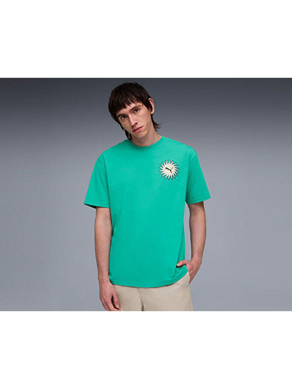 Sunset Drive Relaxed Tee Erkek Günlük Tişört 63439540 Yeşil-2