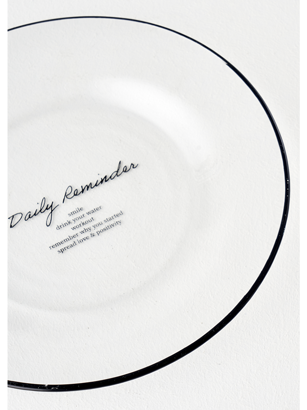 Siyah Daily Reminder Pasta Tabağı (19 cm)-1
