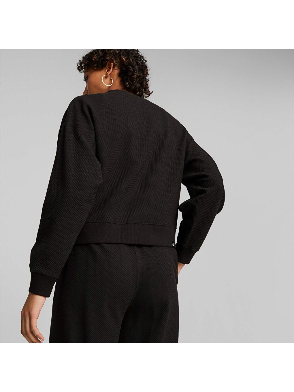 Siyah HER Kadın Sweatshirt-1