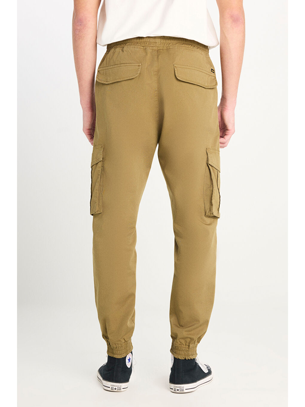 Regular Fit Normal Kesim Ribanalı Paça Kargo Cepli Haki Jogger Pantolon-3