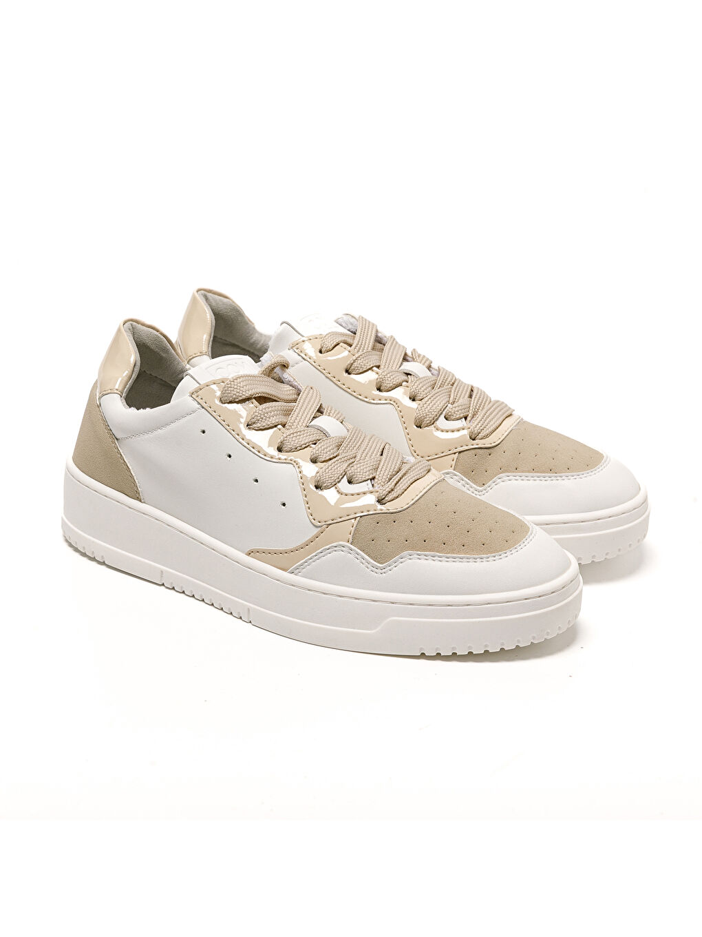 Bej Kadın Sneaker 115580CO LONDON 5580CO Beige Bianco-2