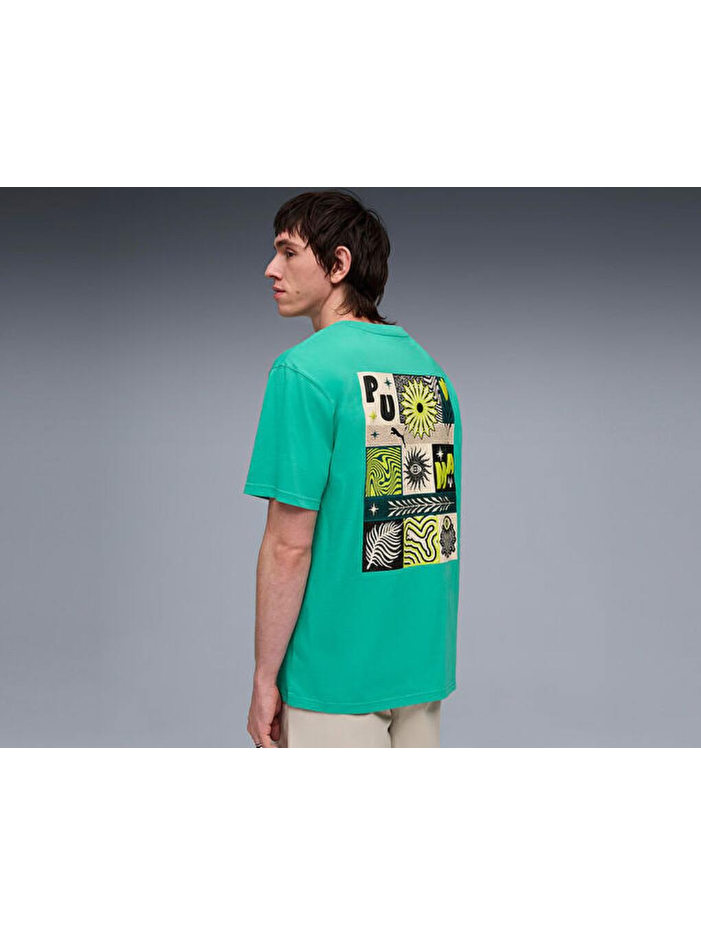 Sunset Drive Relaxed Tee Erkek Günlük Tişört 63439540 Yeşil-3