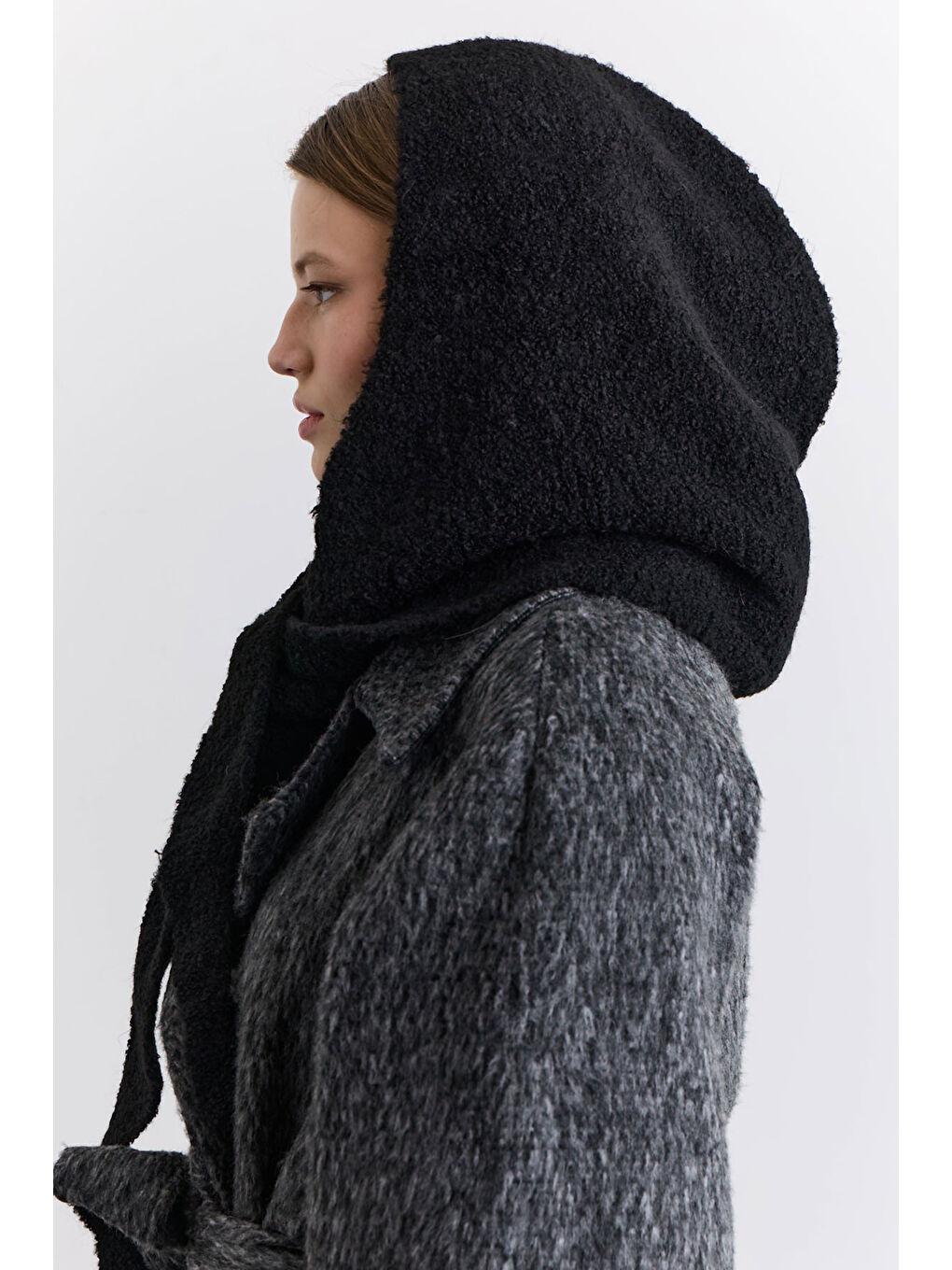 Soft Dokulu Bağlamalı Başlık Siyah-1