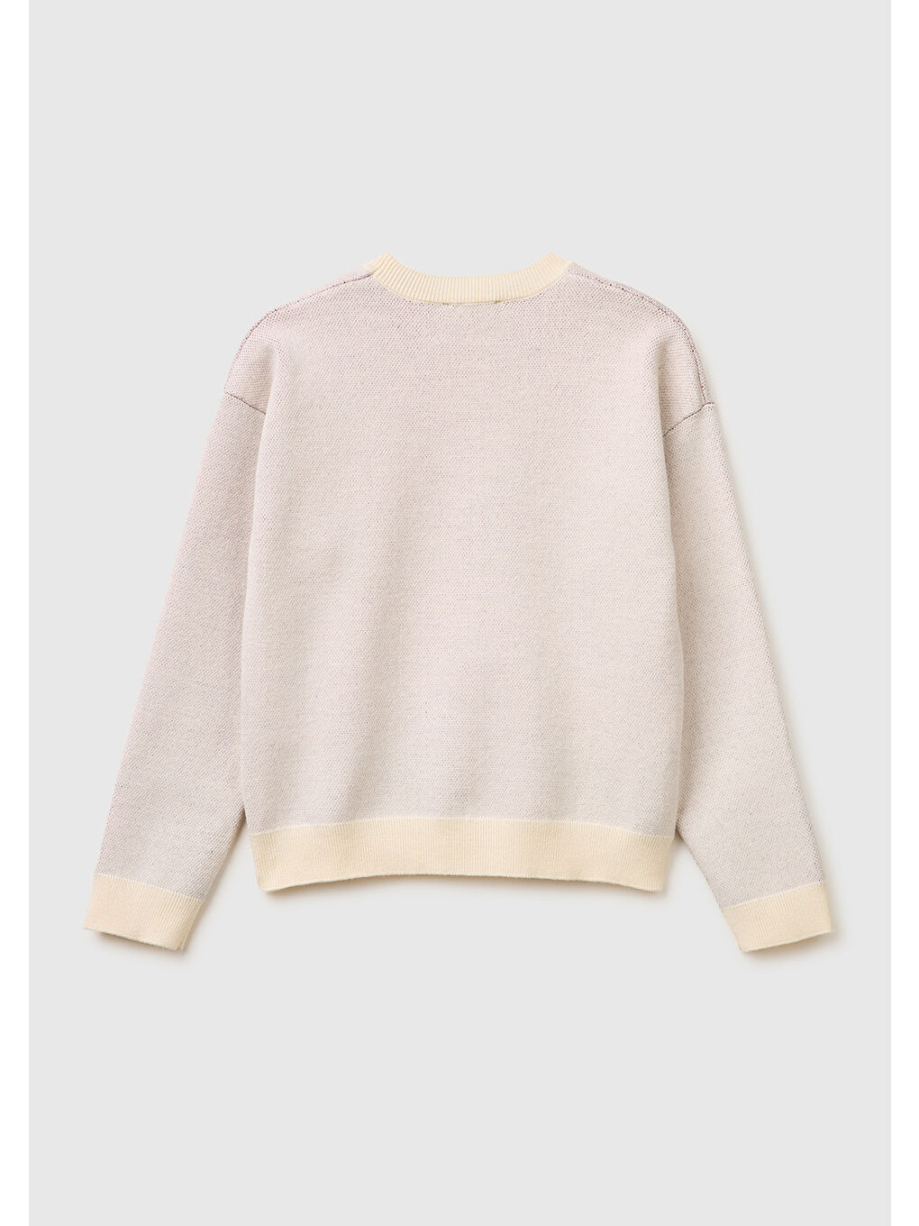 Karışık Kız Çocuk Kış Temalı Baskılı Yuvarlak Yaka Kazak-1