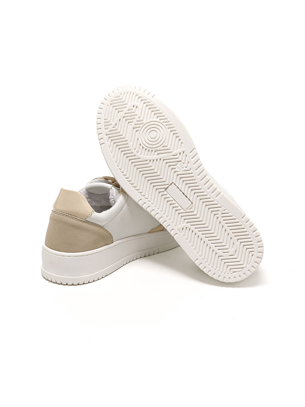 Bej Kadın Sneaker 115580CO LONDON 5580CO Beige Bianco-5