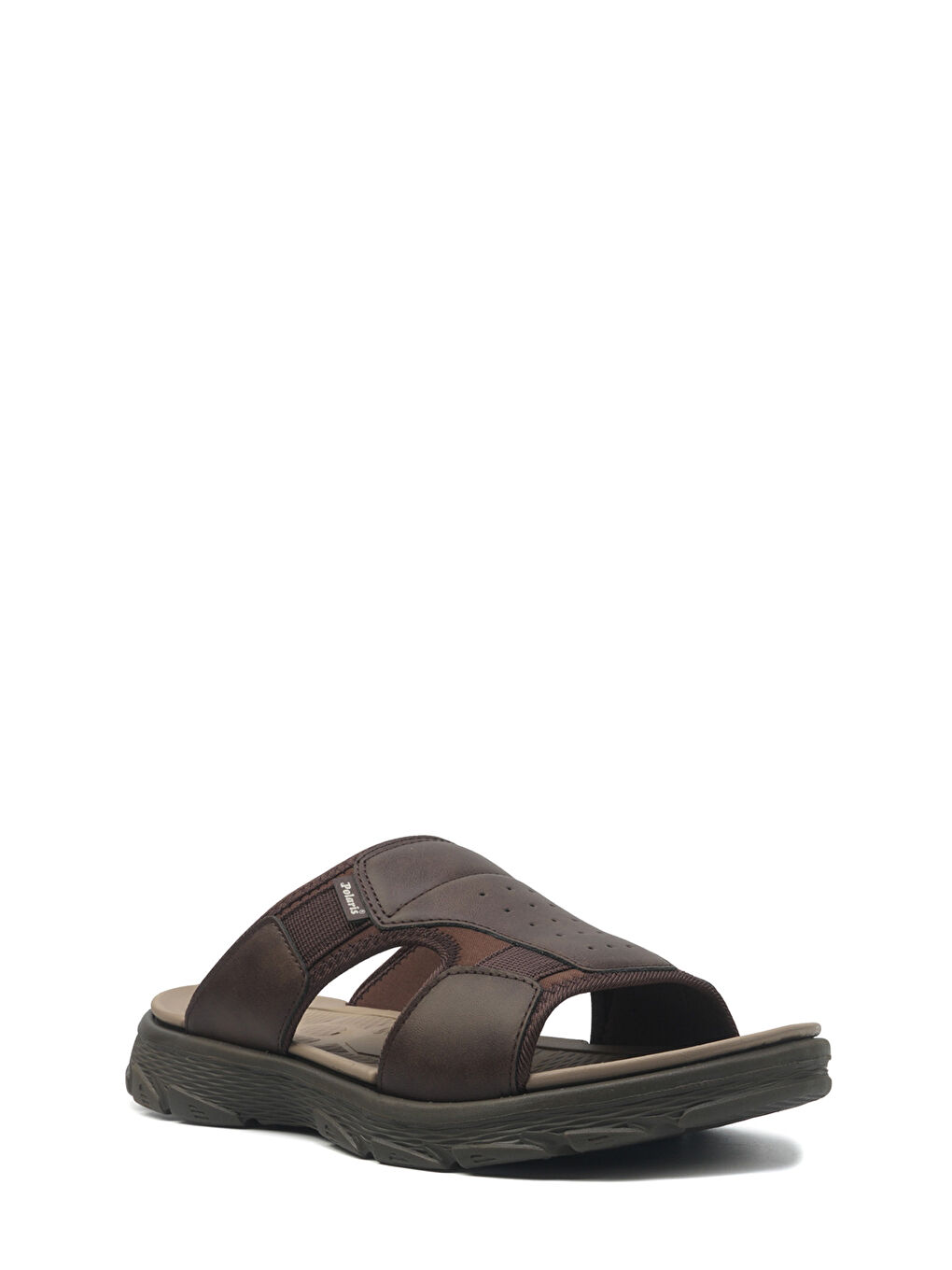 408044.M6FX Kahverengi Erkek Terlik-1