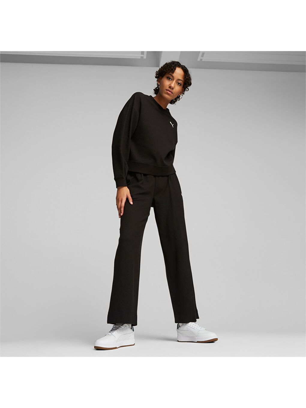 Siyah HER Kadın Sweatshirt-4