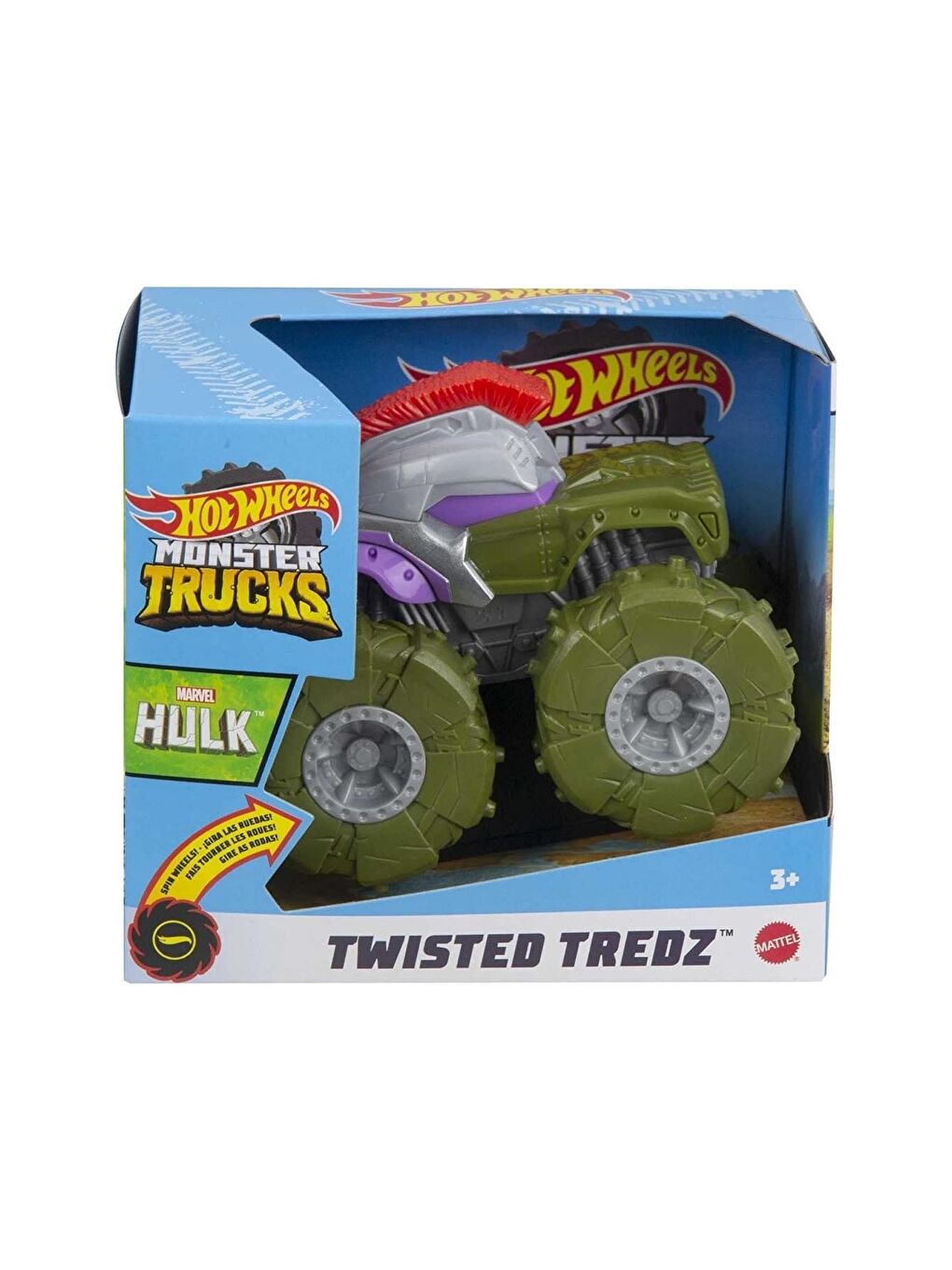 Hot Wheels Karışık Monster Trucks 1:43 Çek Bırak Araba Hulk