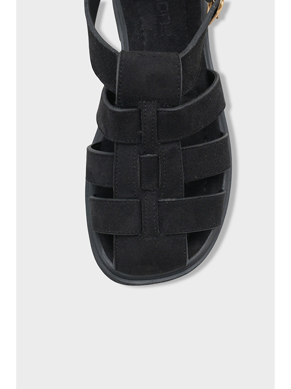 Siyah Jennifer Gladyatör Kadın Sandalet-2