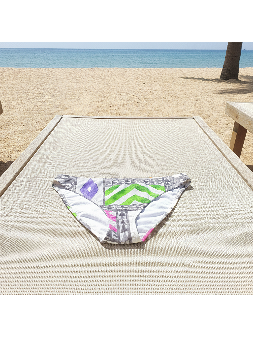 Karışık Kadın Plaj Giyim Desenli Bikini Alt Bb2579-1