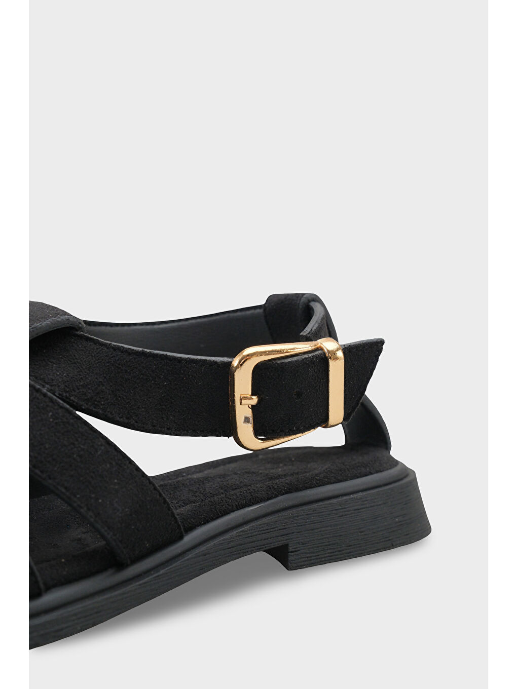 Siyah Jennifer Gladyatör Kadın Sandalet-3