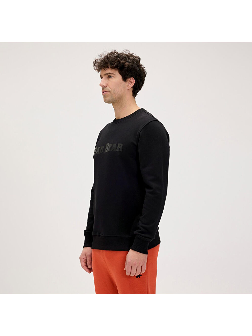 Snow Erkek Siyah Sweatshirt-2