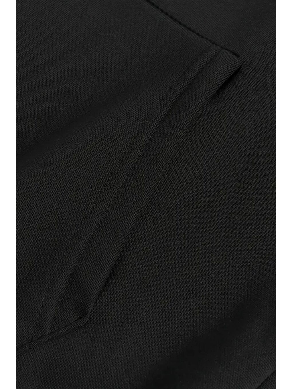 Siyah Focus Ön Baskılı İçi Pamuklu Unisex Erkek Sweatshirt-2