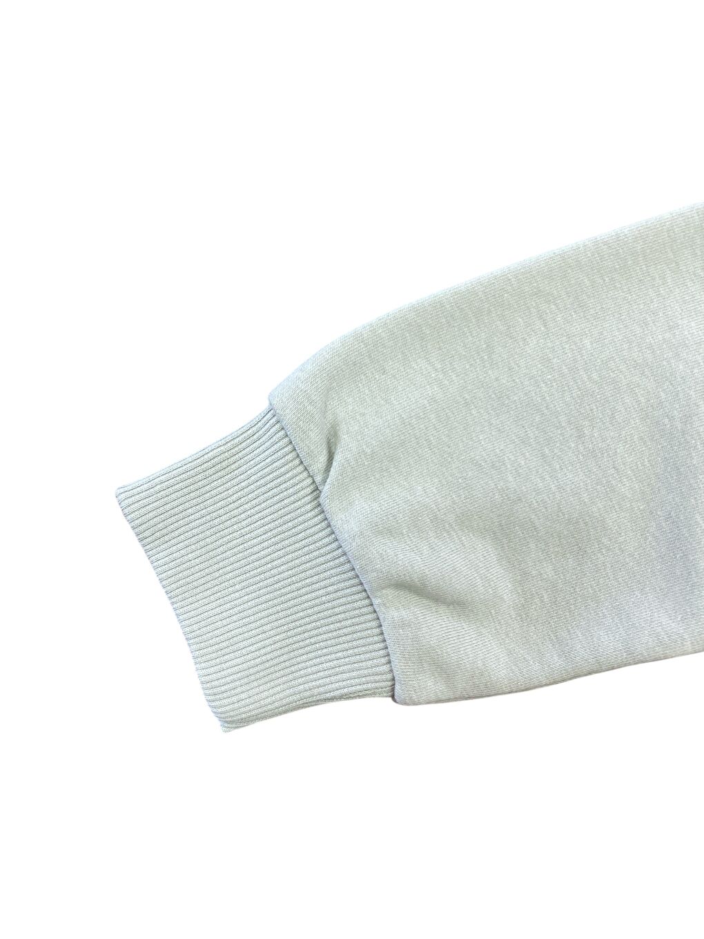 Yeşil Kadın Pamuklu Kalın Kışlık Fiyonklu Kabartma Ayıcık Desenli Yüksek Kalite Ribana Kol Sweatshirt-2