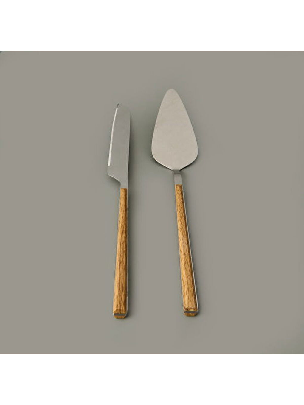 Bianco 2 Parça Salata Servis Takımı - Kahverengi / Gri