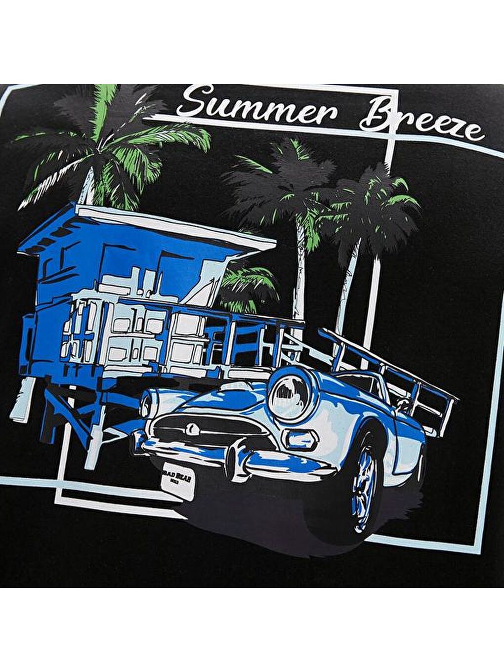 Dustin Erkek Siyah Yuvarlak Yaka Tişört-3