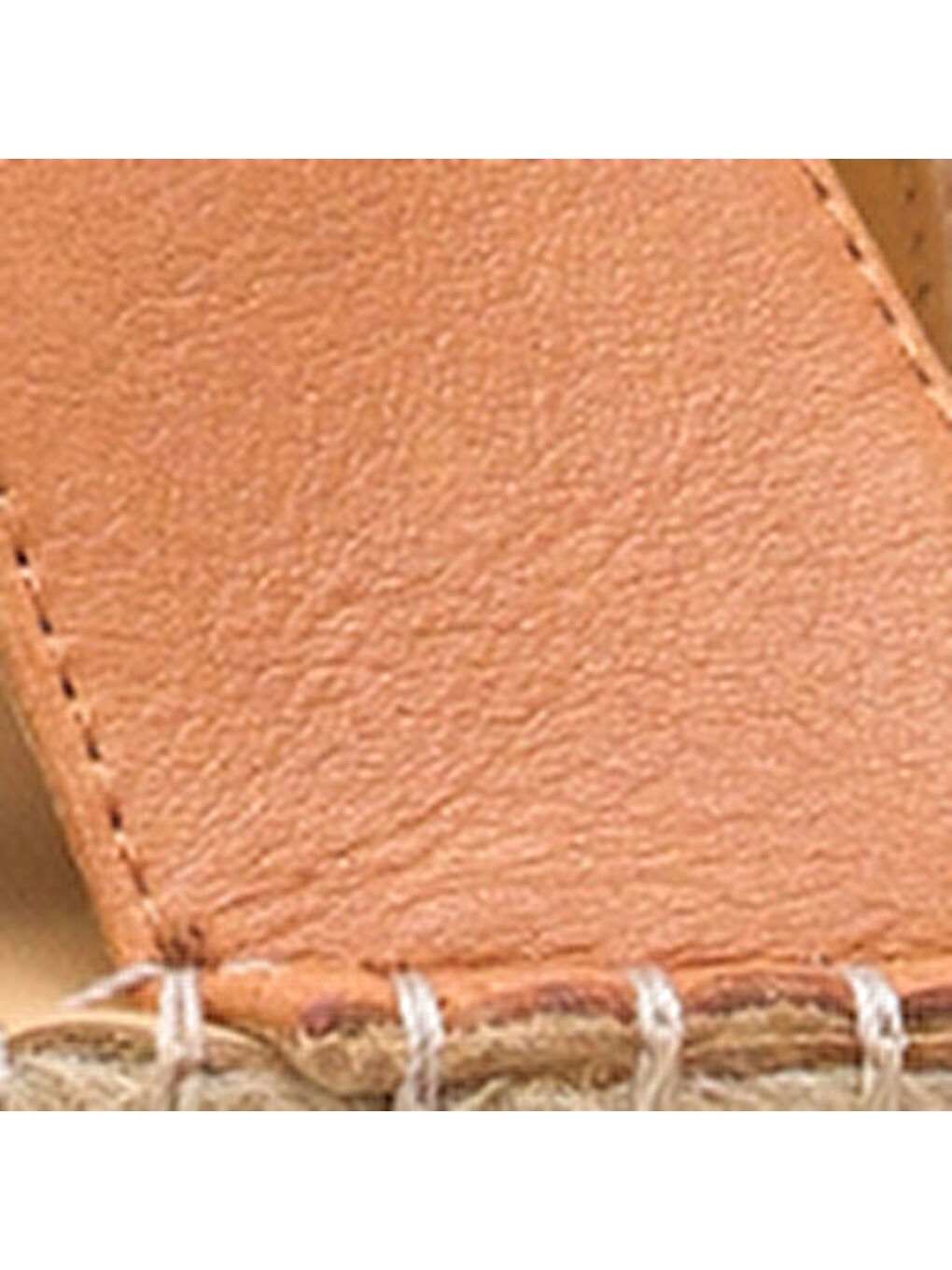 Kahverengi Lilian Hakiki Deri Espadril Tabanlı Kadın Sandalet-6