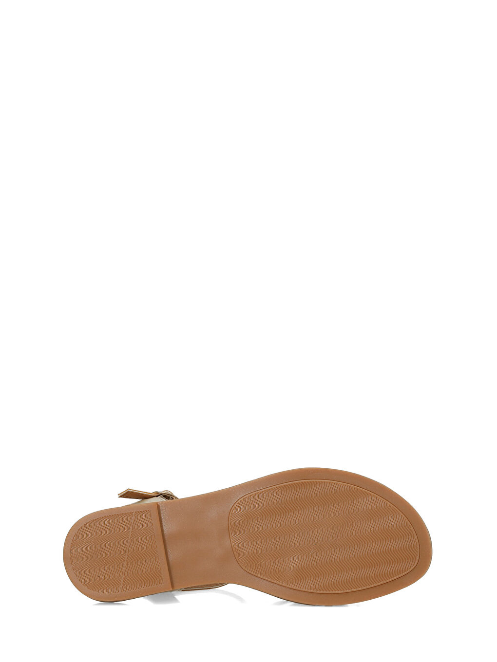 Sarı 26S-378 6FX Altın Kadın Düz Sandalet-5