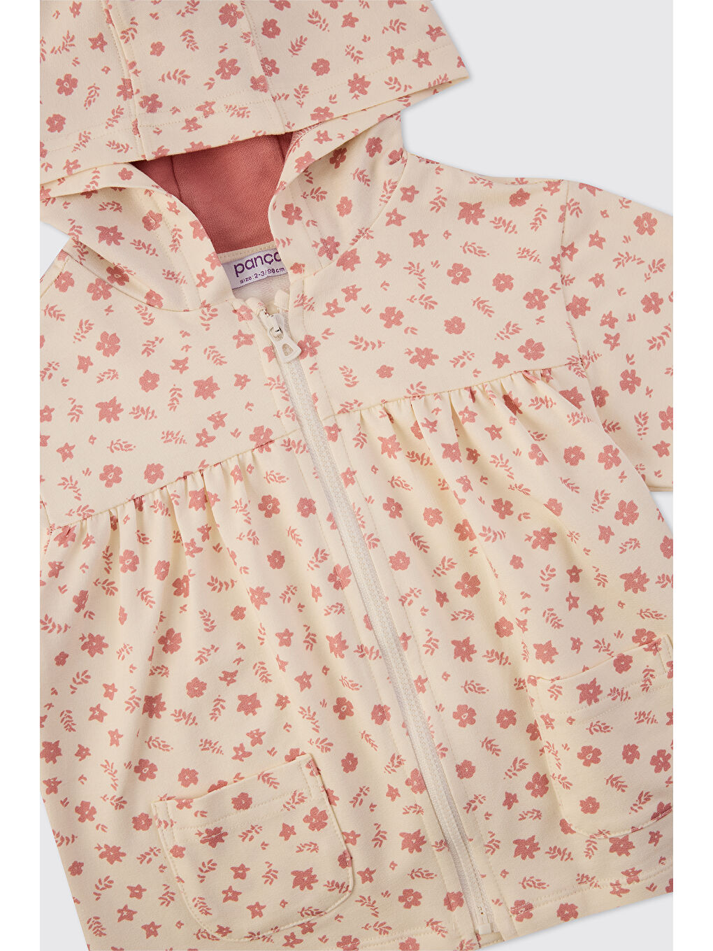 Kız Bebek 2'li Pembe Eşofman Takımı-3